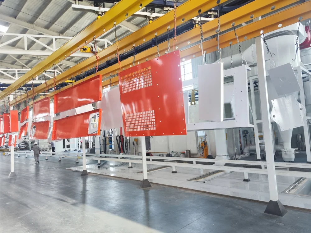 Aluminum profiles car trailer powder coating system e-coat line