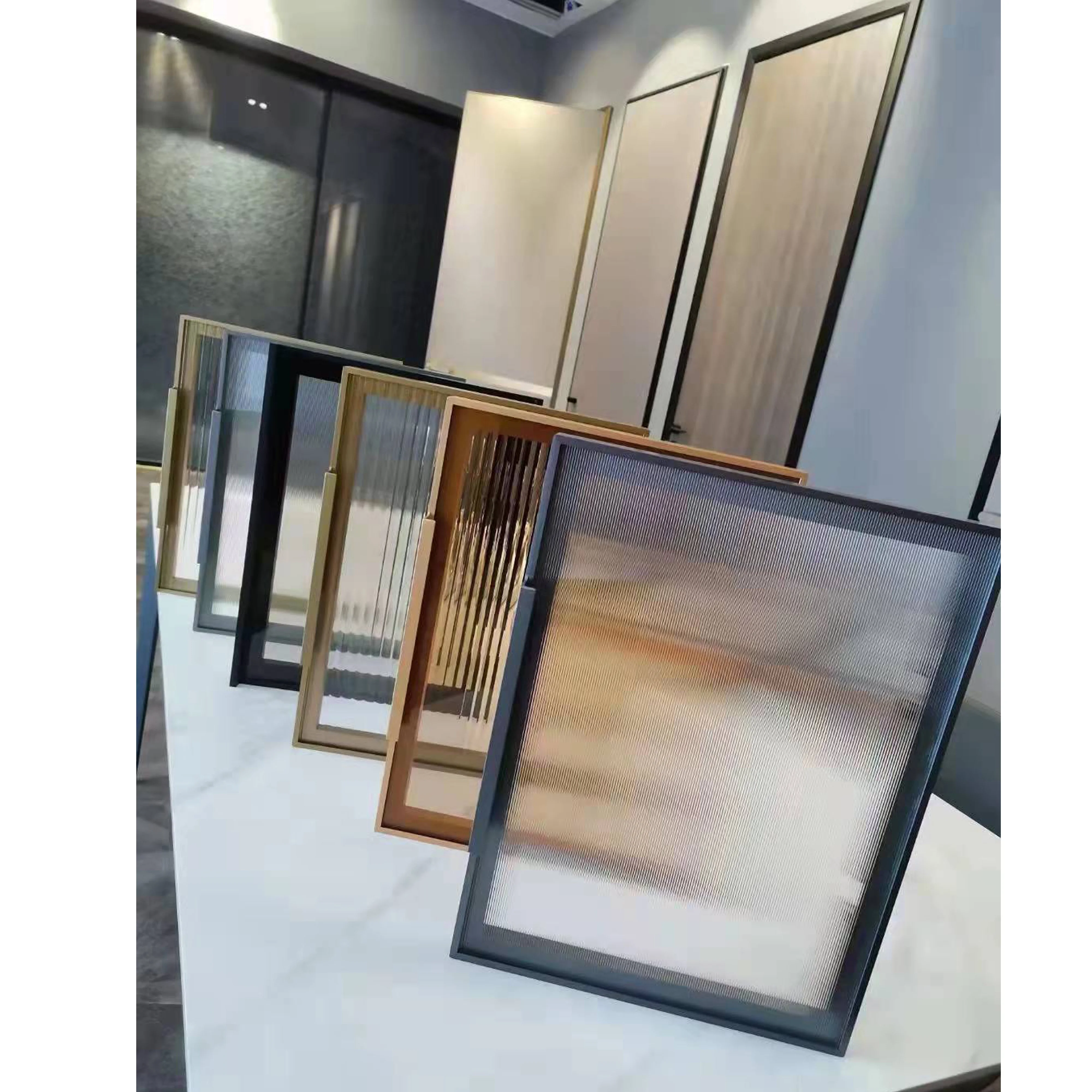 Custom modern bedroom solid wood wardrobe walk-in closet 3D whole house design