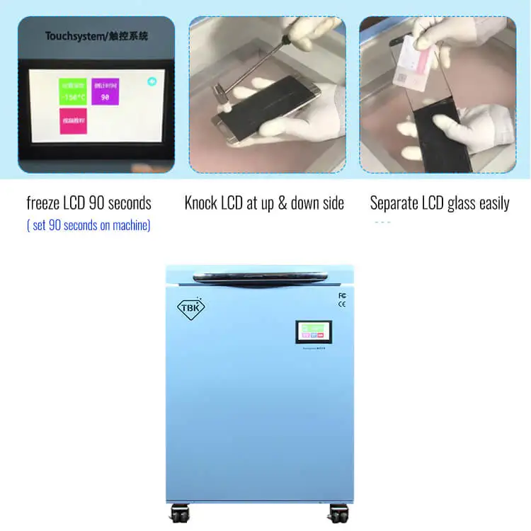 Wholesale Price Minus 200 Degree Freeze LCD Glass Separator Touch Screen LCD Separating Machine