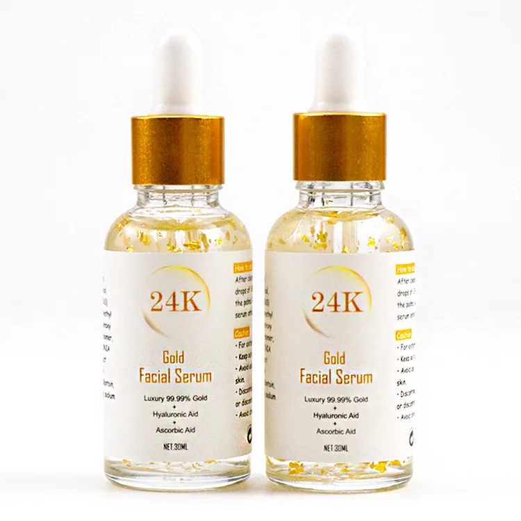 OEM Wrinkle Fine Line And Acne Scar Reducing 24K Rose Gold Mini Serum For Brightening And Whitening