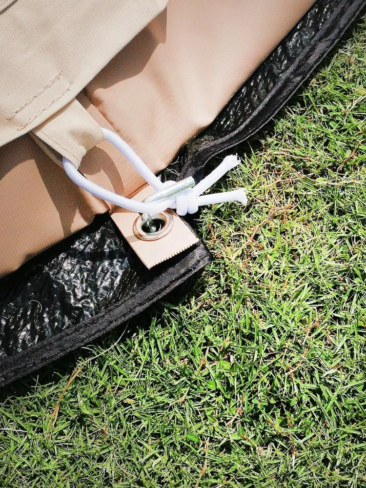 DANCHEL OUTDOOR 5M Black Lightweight Tent Footprint Mat for Bell Tent Camping Picnic Hiking