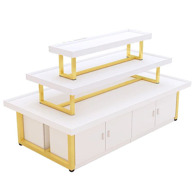 Meicheng Factory Customized Promotion Stand Table with Multiple Layers Gondola Display Stand for Retail Store