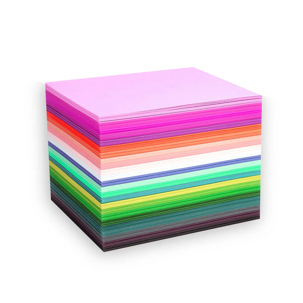 wholesale printing colored white black kraft paper cards scrapbook plain roll thick die cut packaging bulk craft paper cardstock