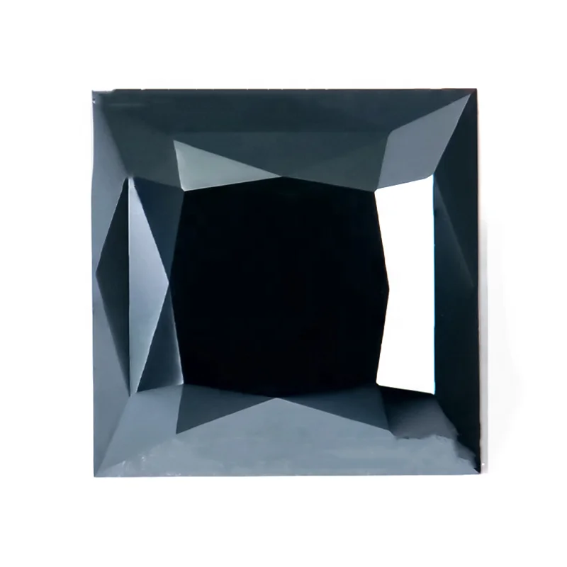 Moissanite manufacturers black square cut gra moissanite stone