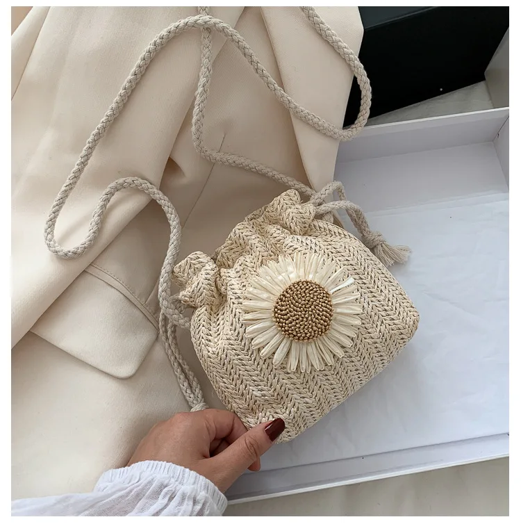 2022 mini phone bag summer new woven Handbag single shoulder diagonal cross Bag foldable bag custom
