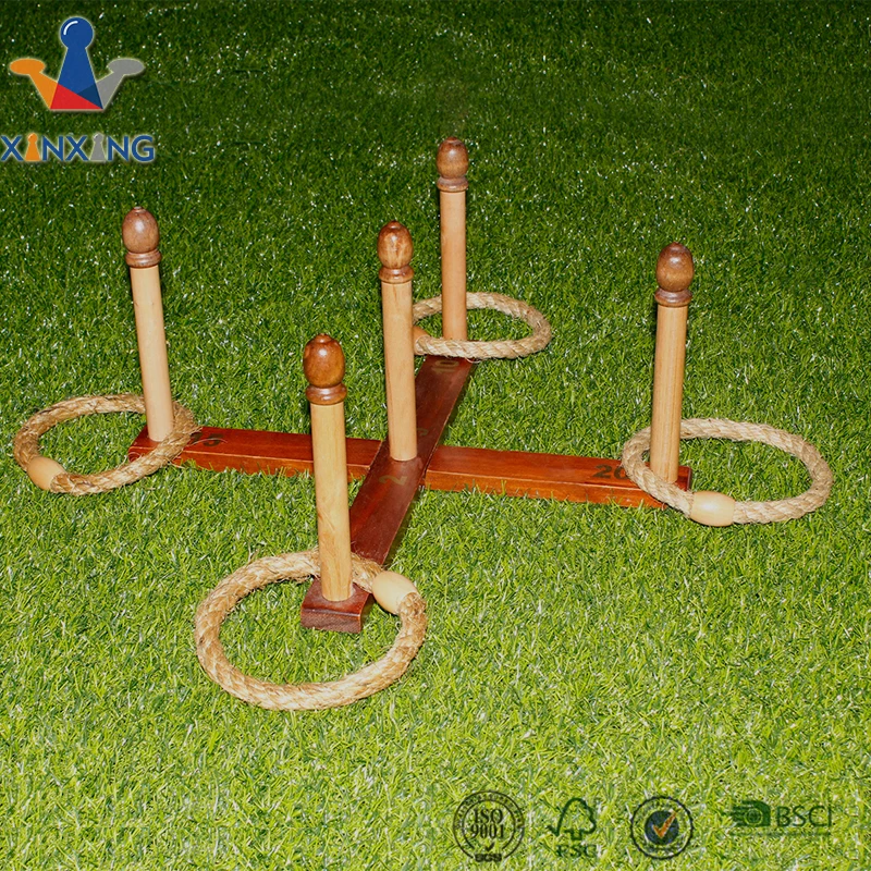 Outdoor Games for Kids.Upgraded Large Wooden Ring Toss Game with 30 Rings for Kid 5-9 Adults Yard Game for Family Outside Toy
