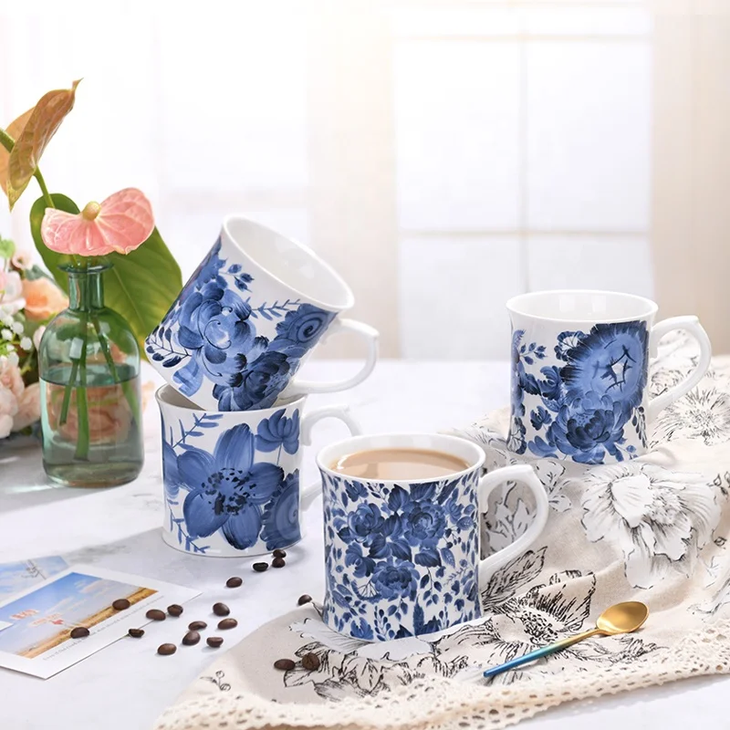 Mug Factory Custom Printed Drinkware Coffee Ceramic New Bone China Mugs Creative Customized Logo Acceptable Drinking for 1 Users