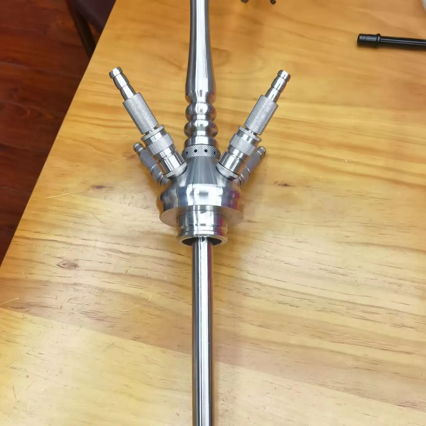 China Premium Hookah Manufacturer New Design Silver 85cm Luxury Narguil Set Stainless Steel Sheesha Hookah