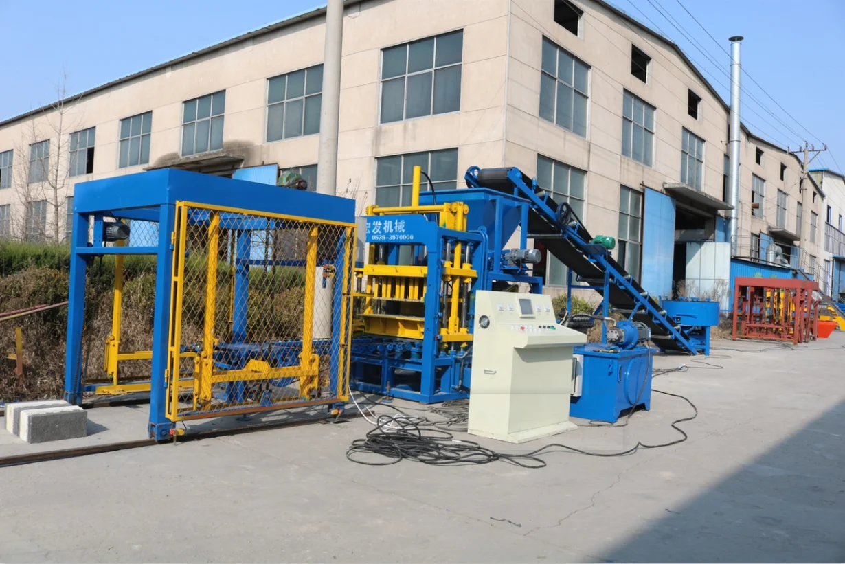 HONGFA QT4-15S Brick Making Machine Eco Brava Price Solid Block Machine Concrete Brick Machinery