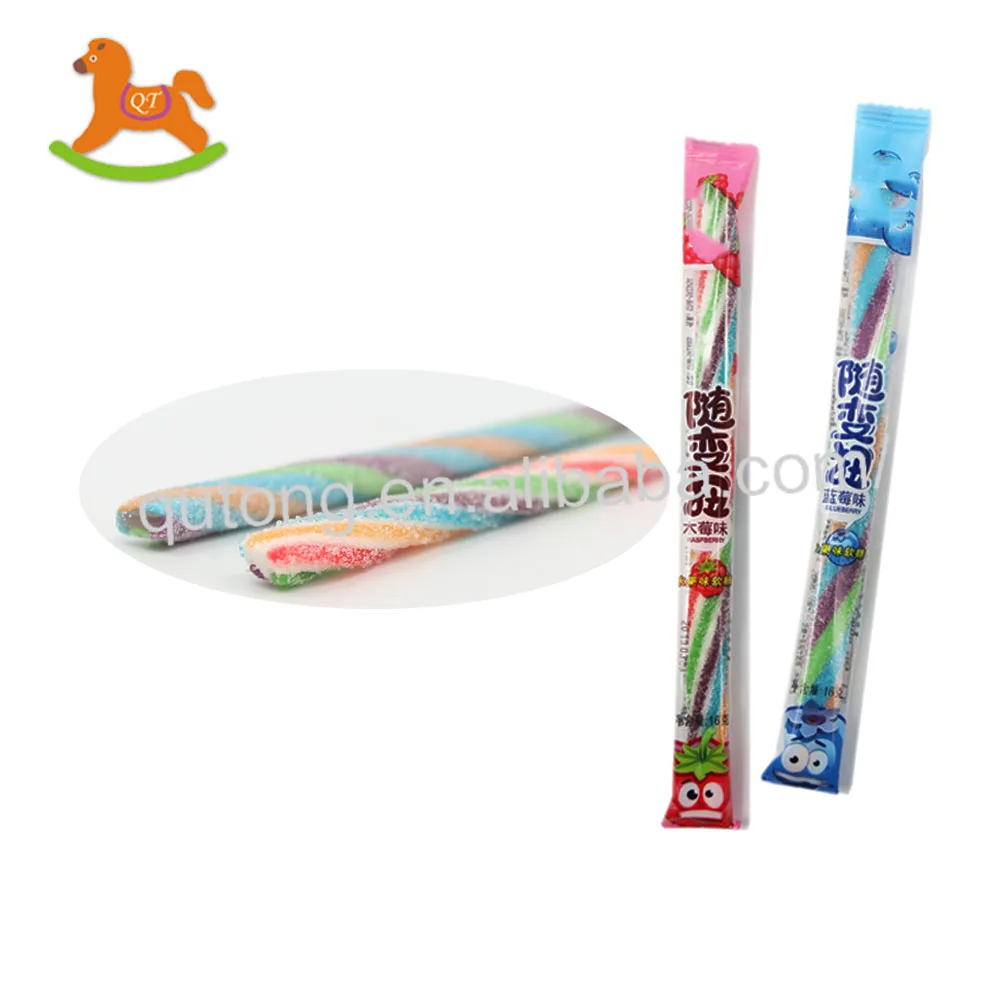 New product ideas Sweet twisted soft  jelly gummy candy bulk products from china