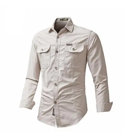 2023 hot sale Cotton Slim Plus Size Men Long Sleeve lapel collar Casual Shirts 790352