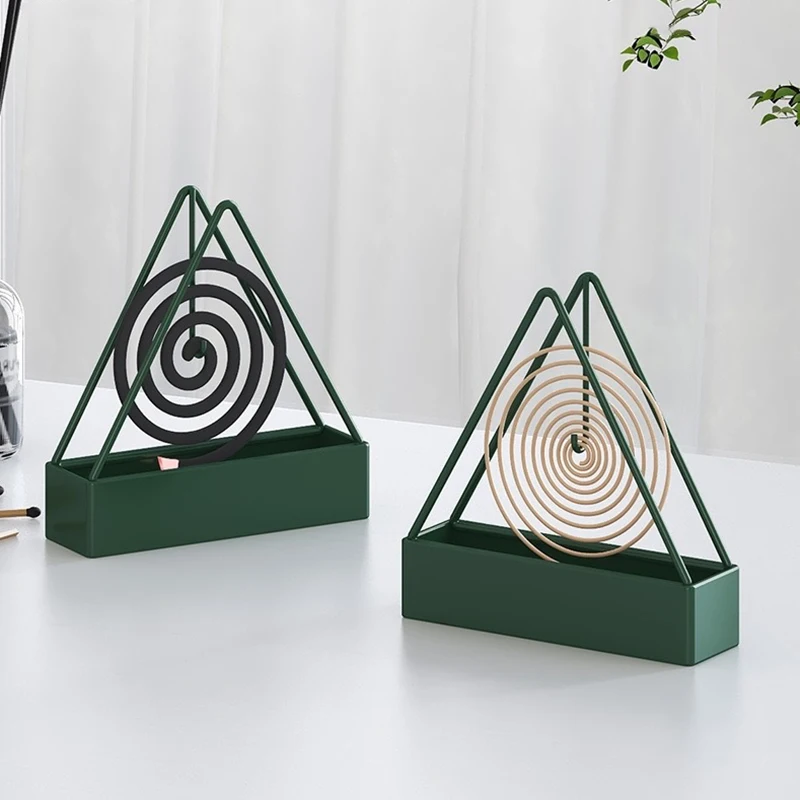 Mosquito Coil Holder,Incense Holder Iron Mosquito Coil & Incense Burner Metal Frame for Home Outdoor Patio