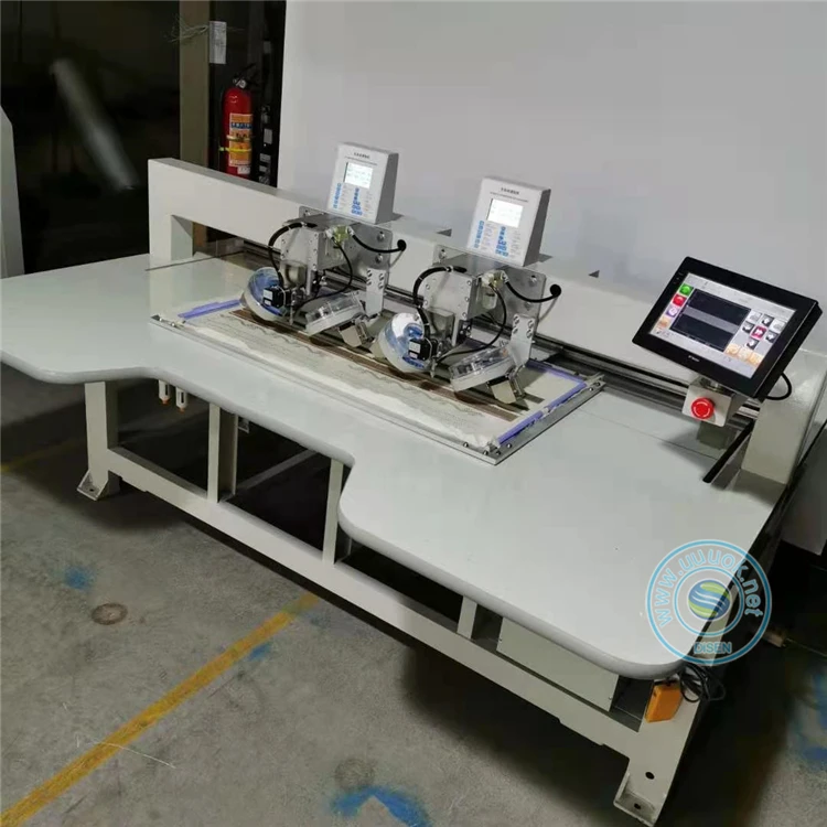 rhinestones double head stoning woven crochet sequins yarn fabric making intelligent rhinestone aitomatic machine for