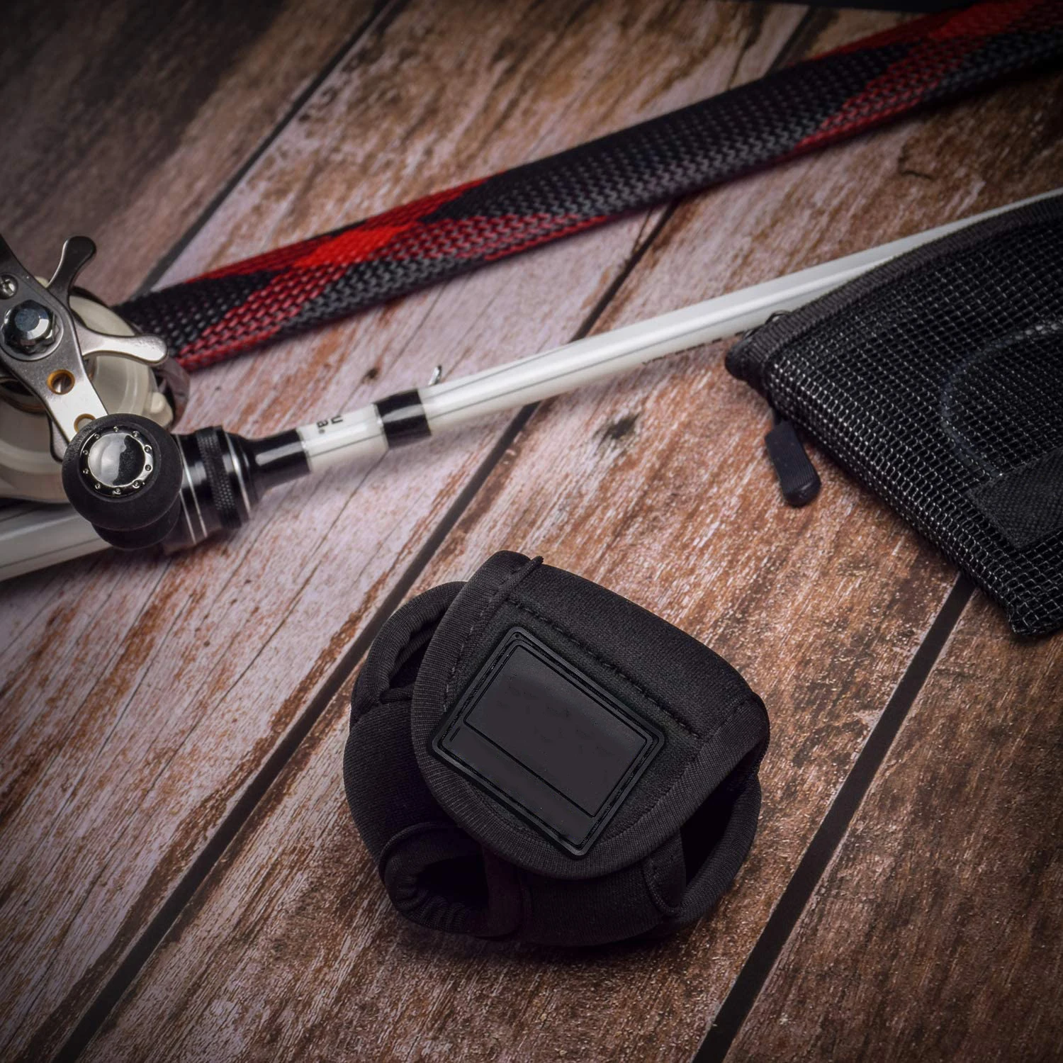 black cover reel baitcasting case protection for waterproof neoprene cover reel custom baitcaster spinning fishing reel cover