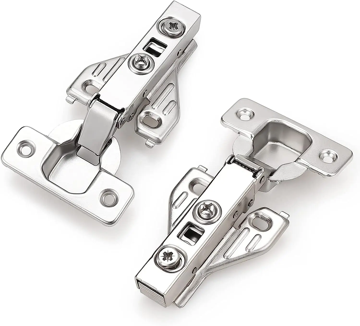 35mm Cup Hinge for Thick Side Panels, Suitable for 25mm Door Panels, Clip-On and Soft Closing Hinges for Cabinets and Furniture
