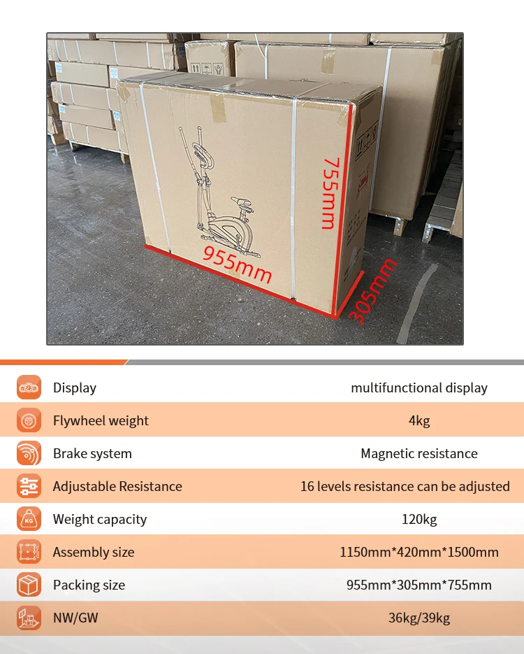  SD-E03 Factory directly selling home gym fitness lose weight equipment magnetic elliptical cross trainer