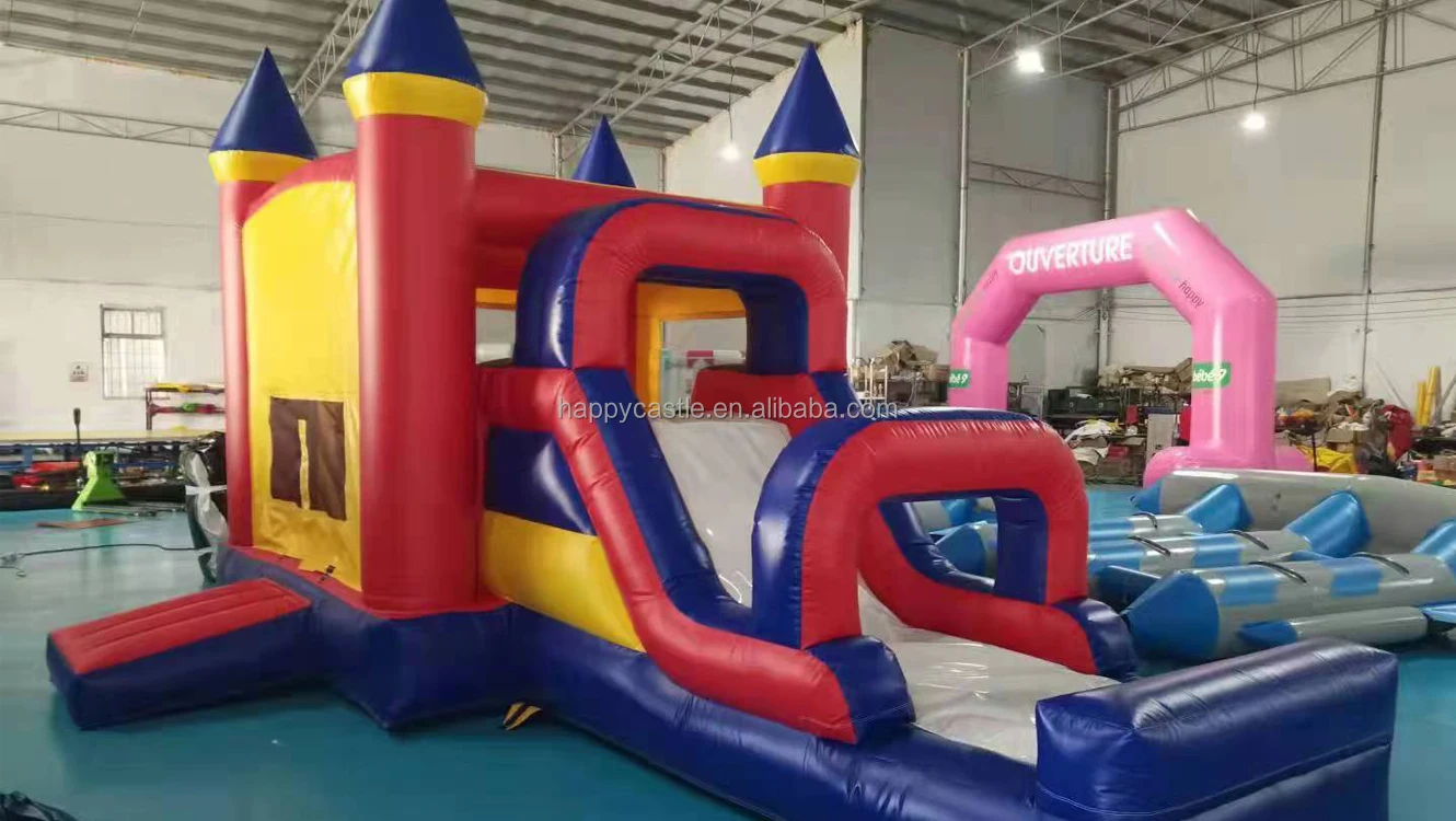 Detachable banner  bouncing castles with slide bounce house slide bouncy castles to buy for party rental companies