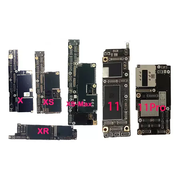 wholesale motherboard with face touch id fingerprint for iphone 6 6s 7 8 x xr xs 11 12 6sp 7p 8p plus pro max promax Logic Board