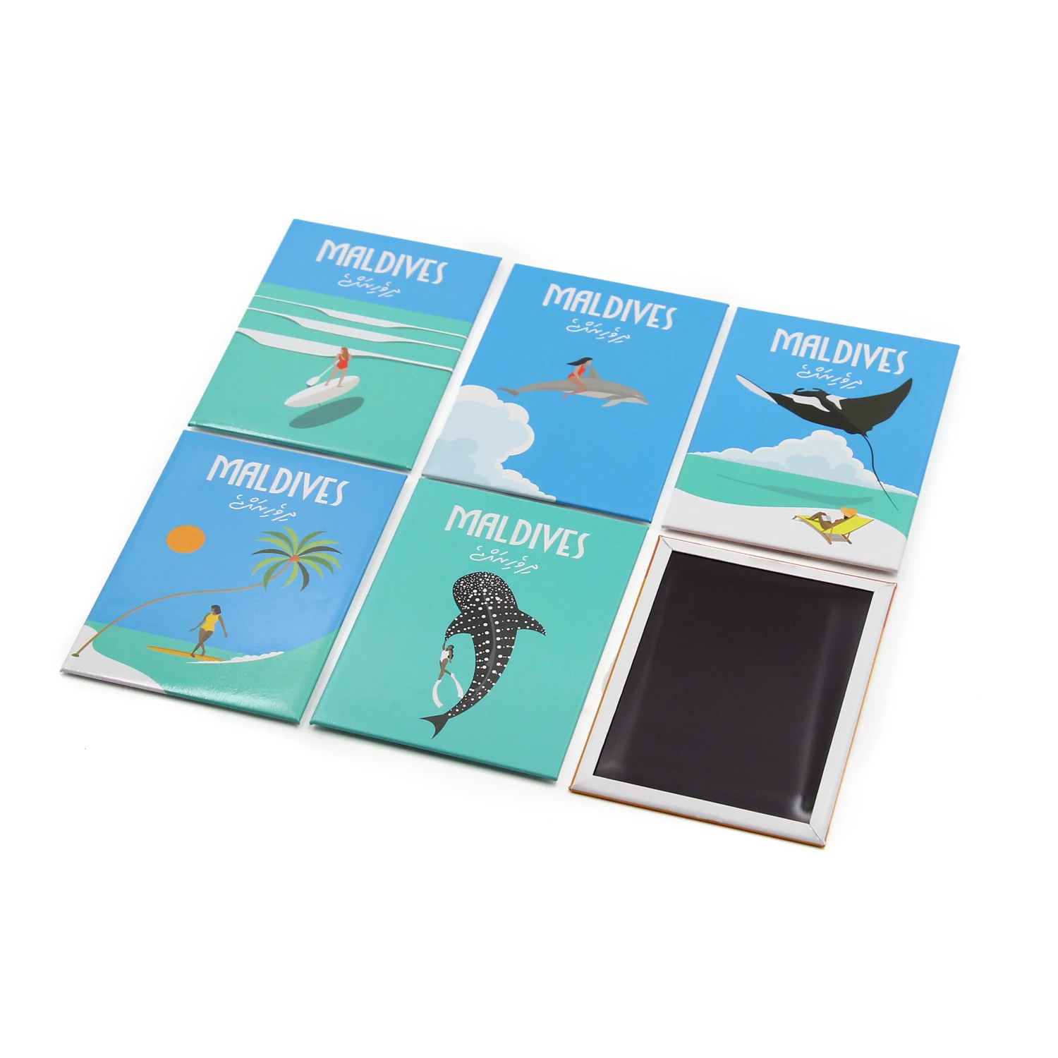 Custom Design 3D Metal Photo Fridge Magnet Tinplate Refrigerator Fridge Magnets Tourist Souvenir Tin Fridge Magnets