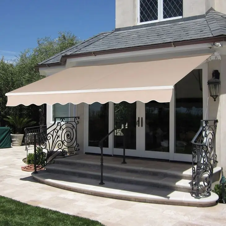 Economy Retractable Awning Alu. Rain Cover Retractable Aluminum Awning