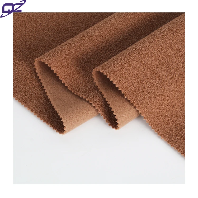 Soft Hand Feeling Plain Dyed Brushed Thermal 100% Polyester Knit Ant Fleece Fabric for Pants Pajamas Sweatshirt Outdoor Cloth