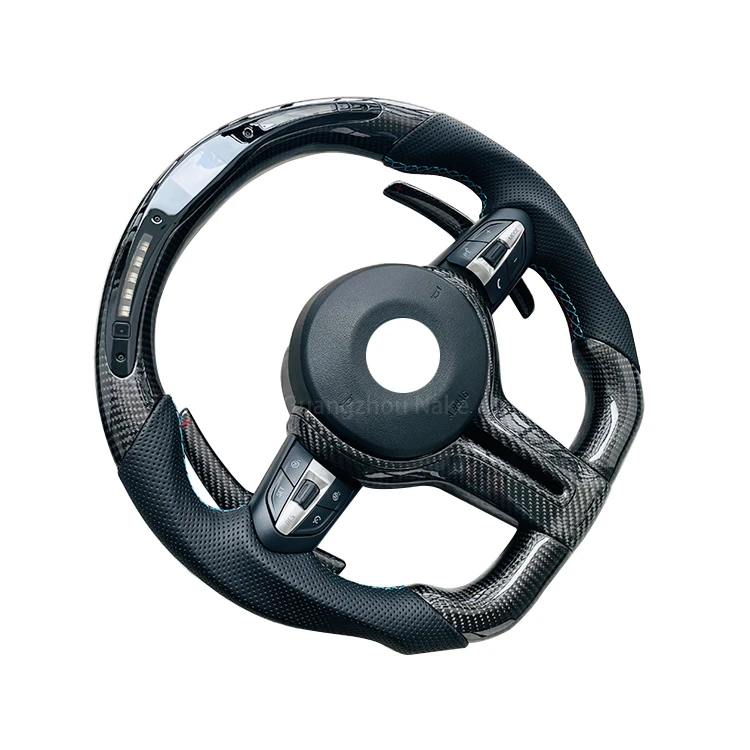 For BMW 3/4/5/x5 Series F30 F10 F15 F16 F06 F32 F26 f25 E46 E36 E-F Series Sports Style Steering Wheel Upgrade carbon fiber