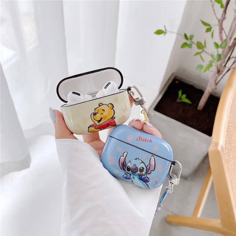 3D Cartoon Stitch  IMD Silicone Protecting Cases for air pods case  for Apple Air pod 1 2 Pro