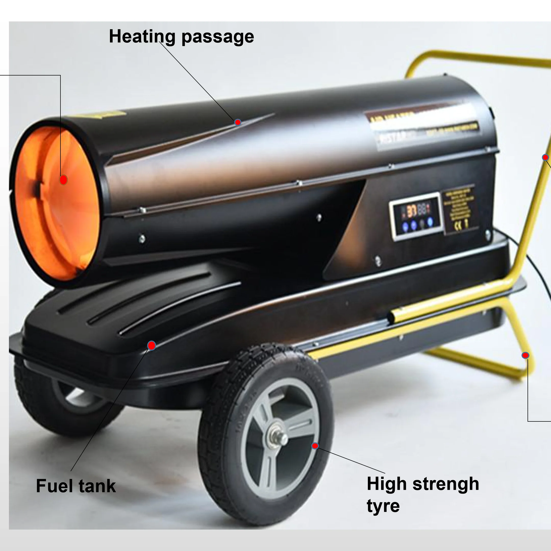 Mobile Oil Hot Air Fan