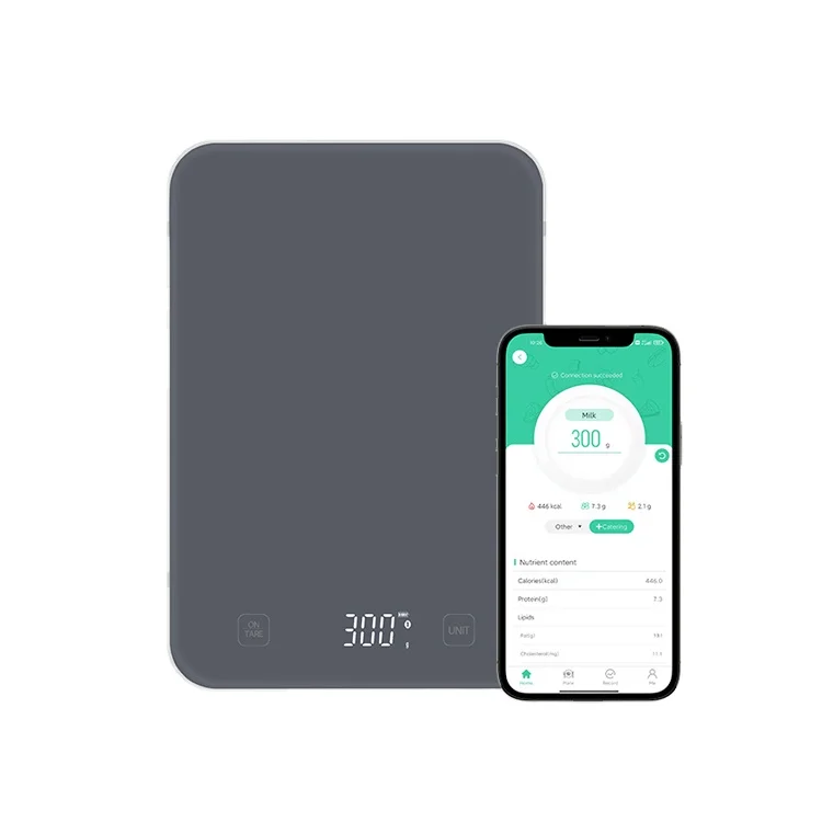 2023  New Arrival Smart Kitchen Scale Food Nutrition Digital Weighing Bluetooth Kitchen Food Scale Coffee Scale with App SDK