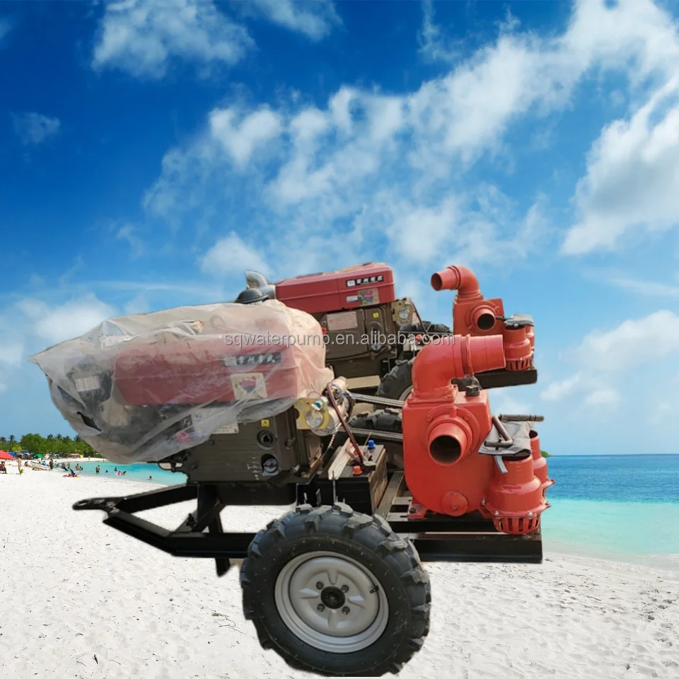 Single Cylinder Diesel Engine Belt Pulley Connection with Self-priming pump Water Pump