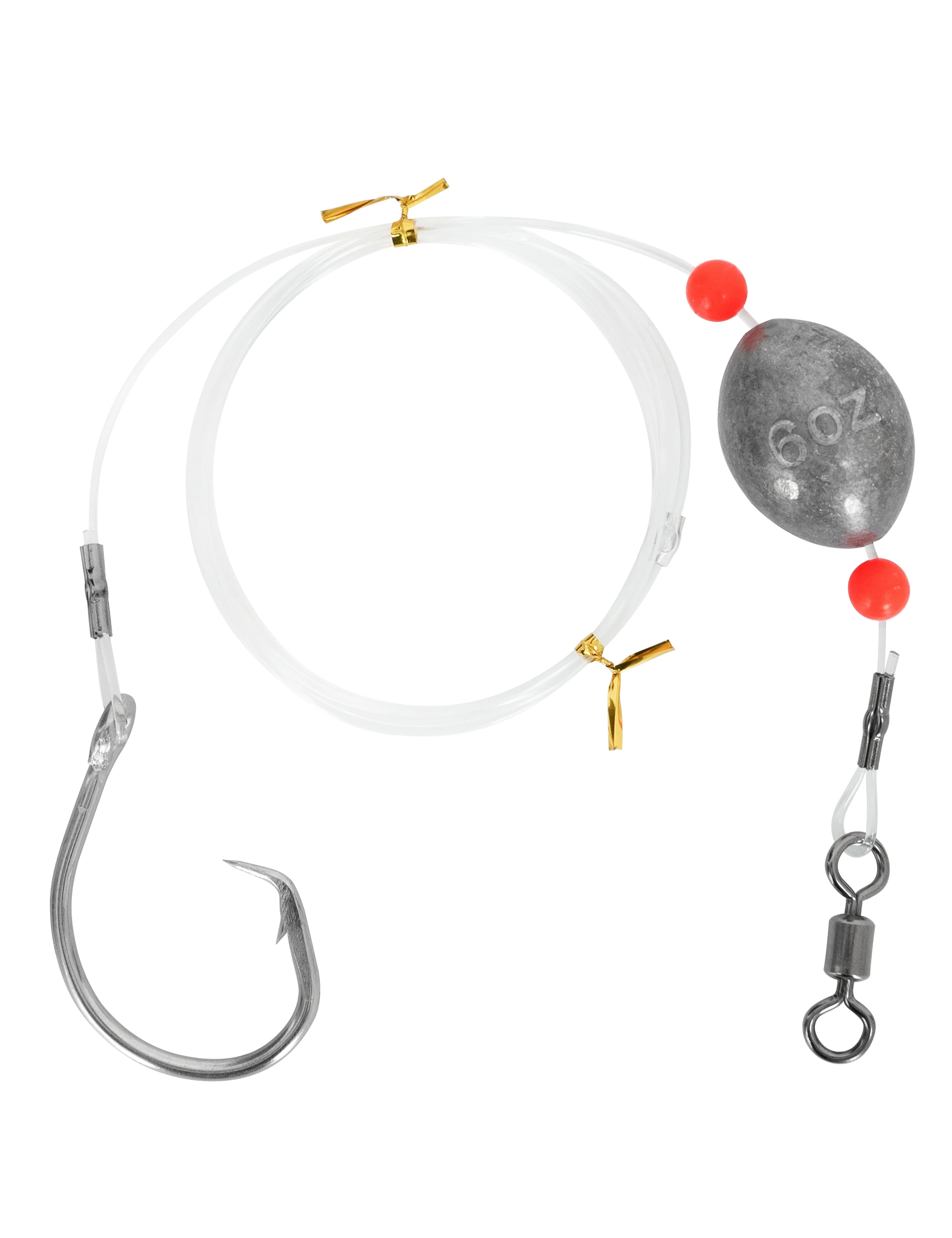 Fishing Egg Sinkers Weight Rigs Flounder Grouper Ready Rig