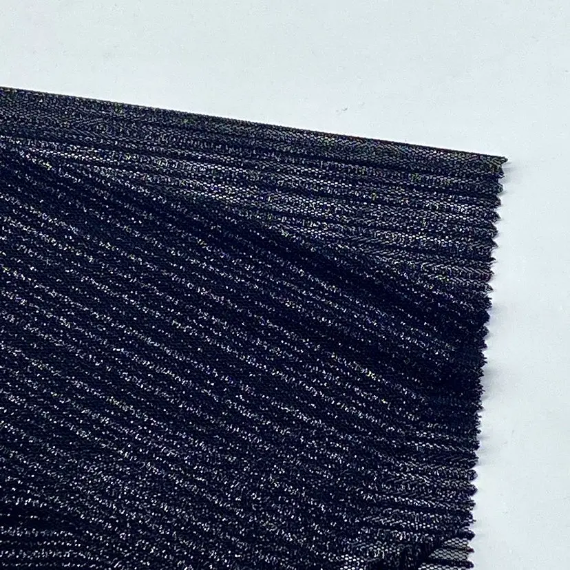 2023Hot sale nylon and spandex shiny stretch fabric power mesh fabric for transparent mesh shiny sexy T-shirt
