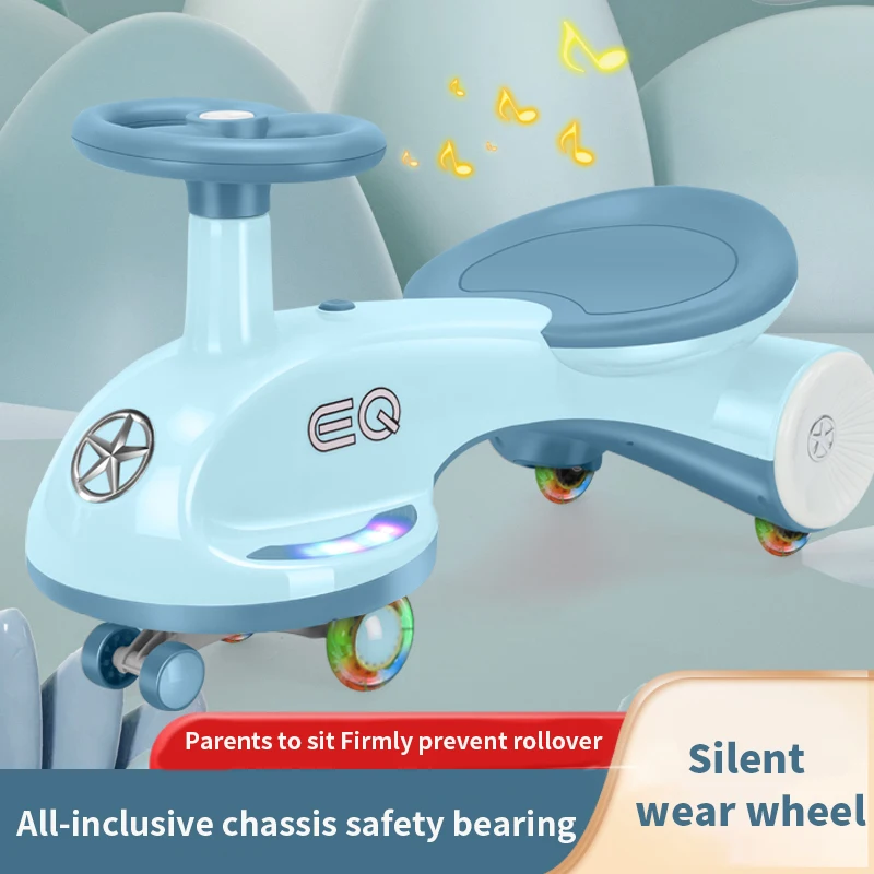 Baby Cheap Swing Car Ride On Car Twist Swing Car Upgrade Slide For Baby Tricycle For Kid