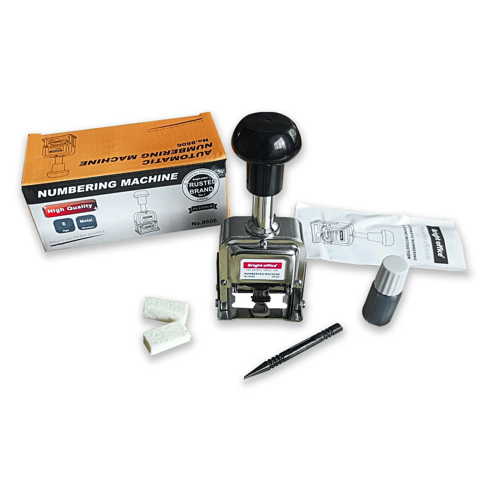 Арабская персидская Автоматическая цифровальная машина, 6-12 цифр, металлическое колесо, яркий офисный бренд, прямые продажи с завода