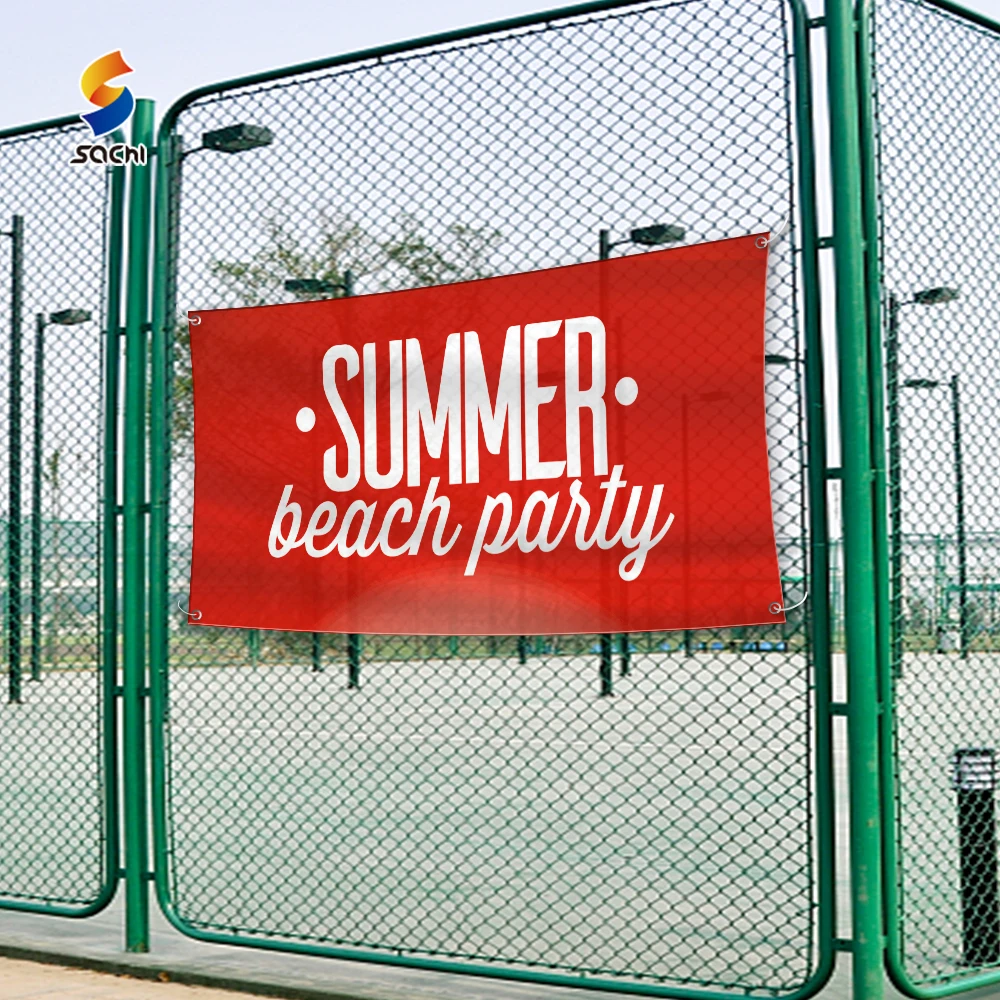 custom outdoor advertising printing polyester fabric fence mesh banner