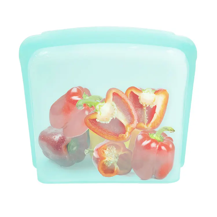 4000ML Large Size Silicone Gallon Bag Travel Organizer Bag Reusable Food Bag