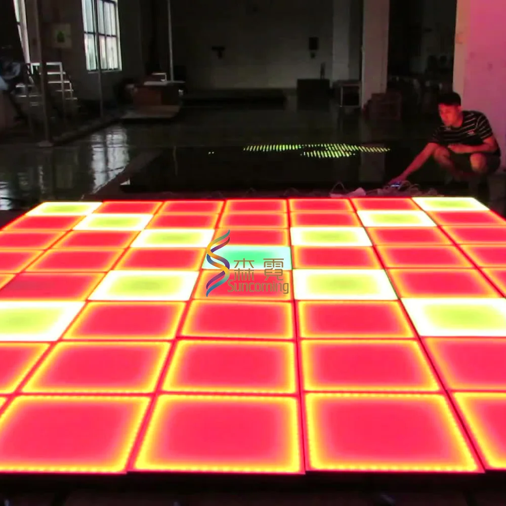 Портативный DMX RGB цвет Свадьба диско вечерние светодио дный танец напольный коврик для продажи