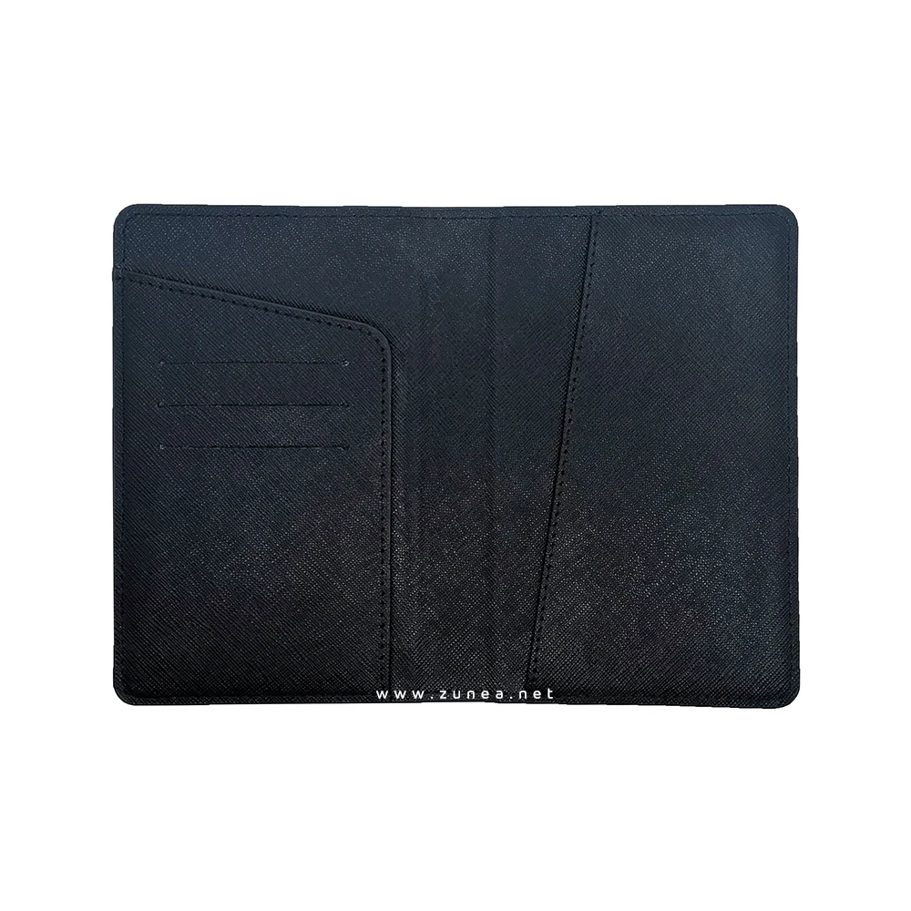 
Custom business travel passport leather holder with both genuine leather and pu leather 