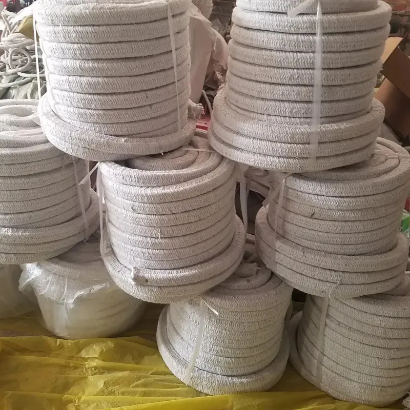 High Temperature Gasket Seals Packing Ceramic Fiber Braided Rope