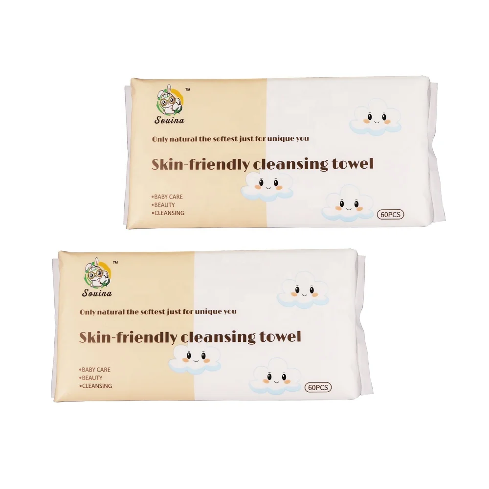 Souina brand Disposable face Towel disposable pure cotton Towels Manufacturer Disposable Bath Towel Cleaning
