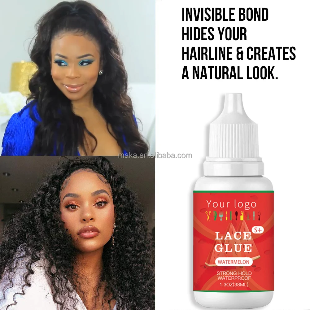 Частные этикетки аромат арбуза водонепроницаемый клей на сетке невидимый Экстремальный для париков