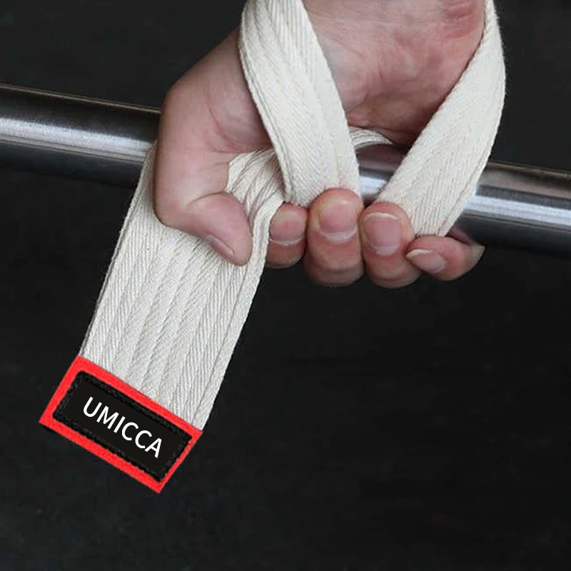 Sport Fitness Workout Loops Body Building Powerlifting Cotton Wrist Band Protection Weightlifting Pull Up Lifting Wrist straps
