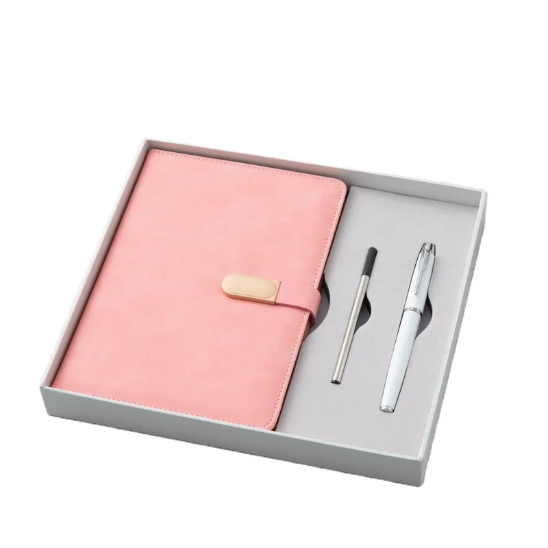 Elegent business gifts box set A5 notebook with 16GB USB Flash drive and pen office supplies gift set