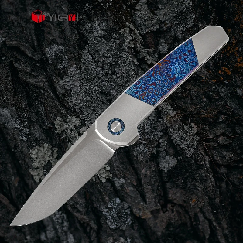 Collection Sweden Luxury Folding Knife M390 Outdoor Pocket Knife TC4+Timascus Handle Pocket Knife