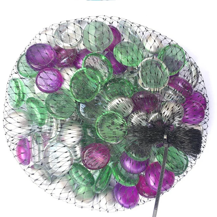 Flower Pot Multifunctional Filler Round Flat Glass Marbles