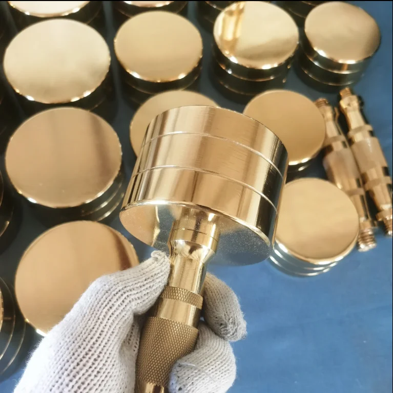 Golden Electroplated Dumbells weights Set for Men Women, Free Weights for Strength Training Equipment Home Gym Fitness