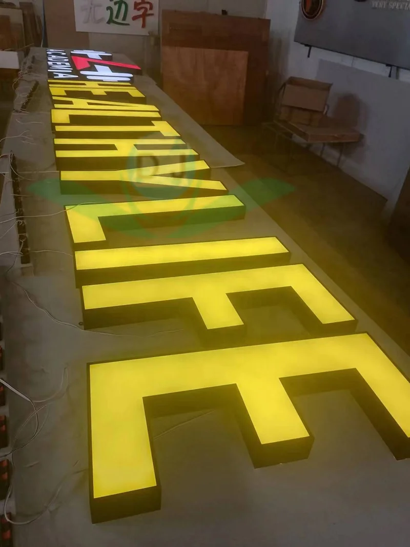 logo sign Alphabet Letters Office Signage 3D Plastic Clear Acrylic letters Laser Cut electronic signs 3d led sign