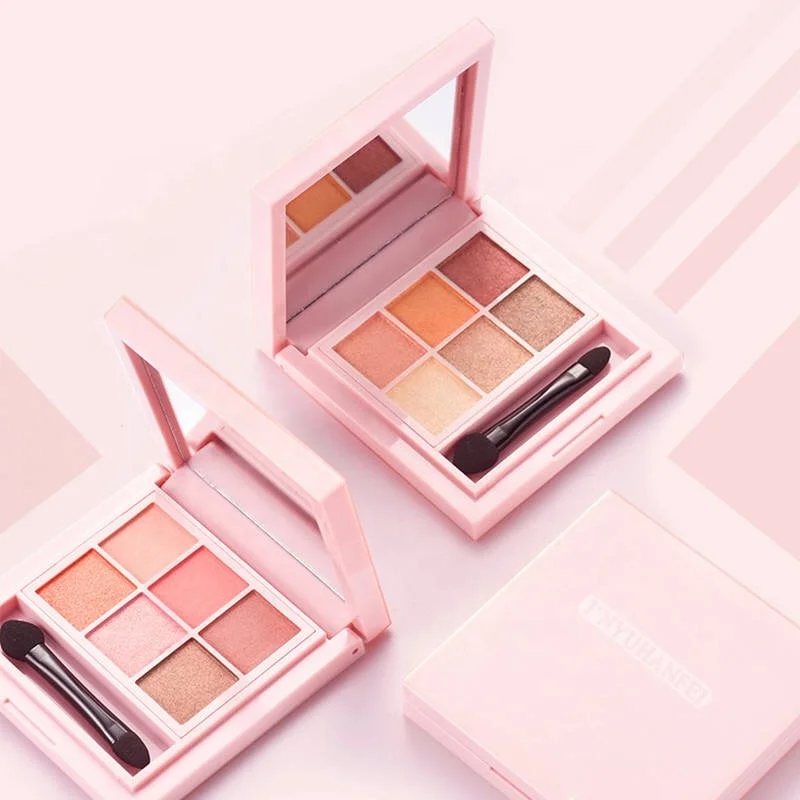 6 Colors Matte Eyes Effect  Makeup Eyeshadow Palette Private Label