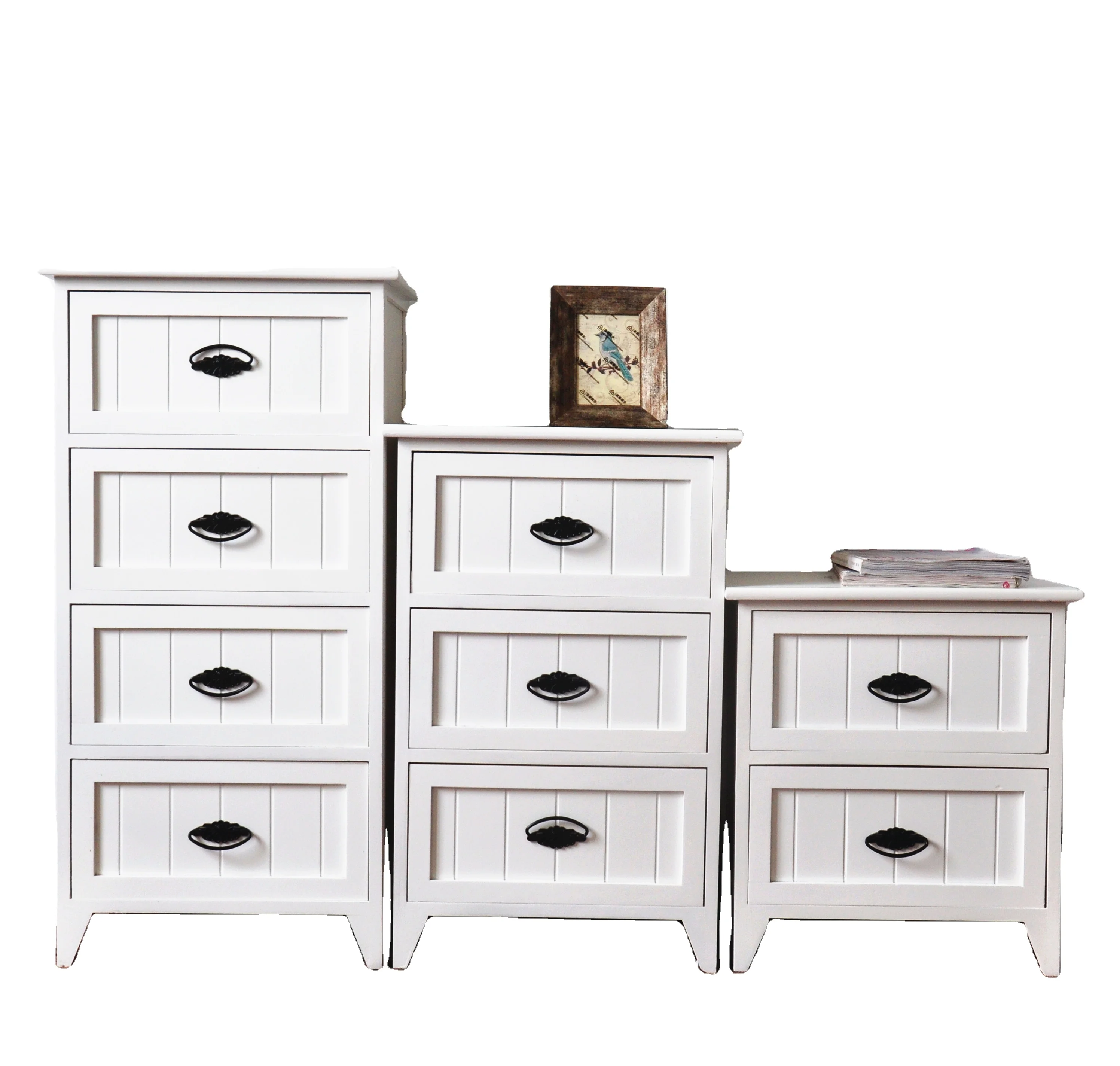 Набор мебели для гостиной в европейском стиле, белый шкаф из массива дерева с выдвижным ящиком