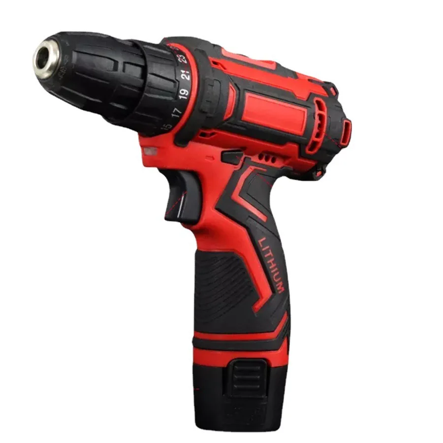 Professional Production Cordless Power Drill Kit Tools Lower Price Hot Selling Rechargeable Industrial Grade Electric Drill